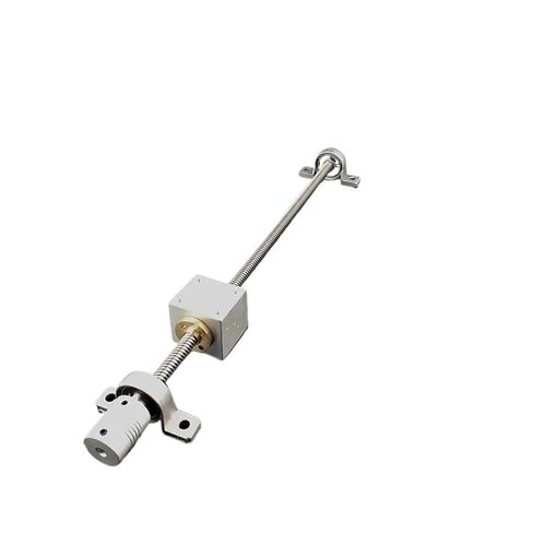 1 Set of Horizontal or Vertical Lead Screws, 200mm-500mm, T8 304 Stainless Steel, 8mm Outer Diameter, 2mm Lead, [specified Pitch Value].(Horizontal 200mm) in Saudi Arabia