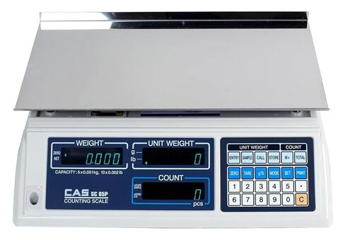 CAS SC10P SC Series Precision Counting Scale, 25lb Capacity, 0.005lb Readability in Kuwait