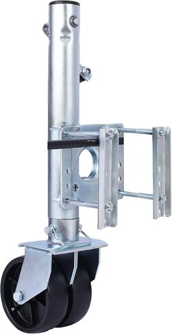 Gecheer Trailer Tongue Jack with PP Wheels – 1500 lb Bolt-On Swing-Away Jack for Boat, RV, Horse & Utility Trailers – 34.5 in Height, Side-Wind Crank, Galvanized Steel in Kuwait