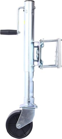 Gecheer Trailer Tongue Jack with PP Wheels – 1500 lb Bolt-On Swing-Away Jack for Boat, RV, Horse & Utility Trailers – 34.5 in Height, Side-Wind Crank, Galvanized Steel in Kuwait