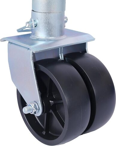 Gecheer Trailer Tongue Jack with PP Wheels – 1500 lb Bolt-On Swing-Away Jack for Boat, RV, Horse & Utility Trailers – 34.5 in Height, Side-Wind Crank, Galvanized Steel in Kuwait