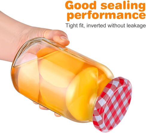 PRETYZOOM 40pcs Mason Jar Lids 2.4" Screw Canning Lids Regular Open Mouth Metal Caps for Canning Jars Jam Jelly Bottles Food Storage in Saudi Arabia