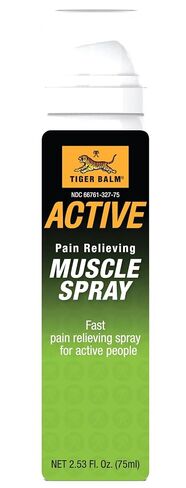 TIGER BALM Active Muscle Spray, 2.53 fl. oz. – Tiger Balm Muscle Rub Spray – Analgesic for Back Discomfort, & More – Relieving for Soreness in Saudi Arabia