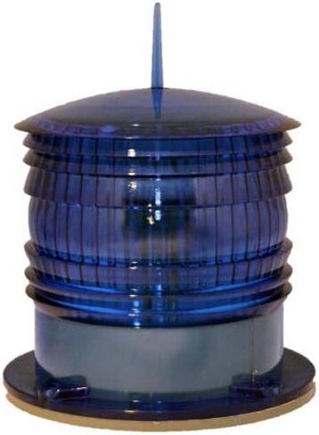 S16LF RED 3NM IP67 SOLAR FLASHING LED Marina Dock Barge Boat Safety Beacon Light in Kuwait