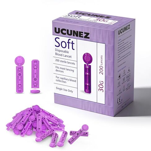 Lancets Compatible with UCUNEZ and Other Lancing Device 30G Gauge Lancets for Diabetes Testing (100PCS) in Kuwait