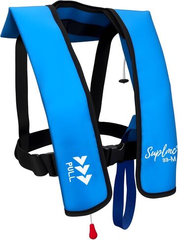Adult Inflatable Life Jacket/Kayak Buoyancy Vest | Fishing Sailboat PFD Thin Weight Suitable for up to 330 pounds in Saudi Arabia