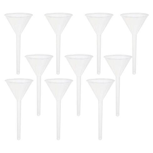BESTYASH 10pcs 75mm Laboratory Plastic Filling Funnels, Pp Triangular Scientific Filter Funnels for Liquid Transfer and Filtration in Lab Settings in Kuwait