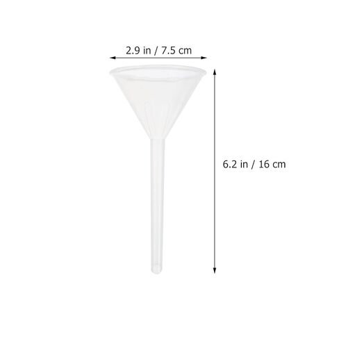 BESTYASH 10pcs 75mm Laboratory Plastic Filling Funnels, Pp Triangular Scientific Filter Funnels for Liquid Transfer and Filtration in Lab Settings in Kuwait