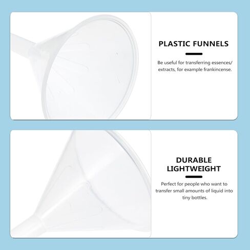 BESTYASH 10pcs 75mm Laboratory Plastic Filling Funnels, Pp Triangular Scientific Filter Funnels for Liquid Transfer and Filtration in Lab Settings in Kuwait