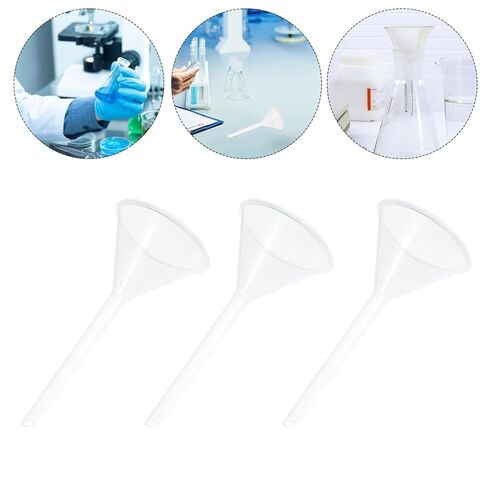 BESTYASH 10pcs 75mm Laboratory Plastic Filling Funnels, Pp Triangular Scientific Filter Funnels for Liquid Transfer and Filtration in Lab Settings in Kuwait