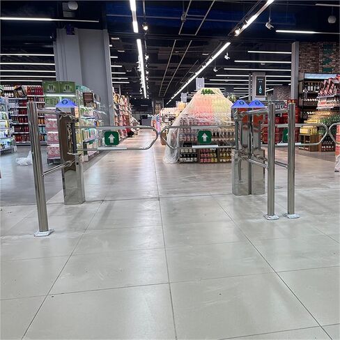 باب دوار تلقائي للمدخل العام مع بوابة متأرجحة للكشف عن الأشعة تحت الحمراء مع مؤشرات LED للوصول في اتجاه واحد in Kuwait