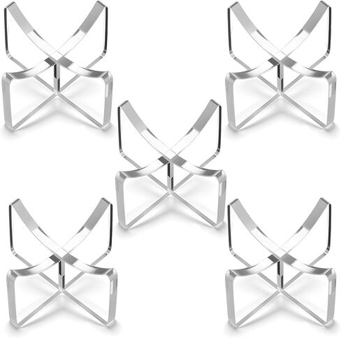 Xinjoduz 5 Pack Small Size Acrylic Baseball Holder, 4mm Thick Clear Display Stand for Baseball, Softball, Golf Ball and Field Hockey Balls Display Holder for Storage and Displaying (1.96 × 1.08") in Saudi Arabia