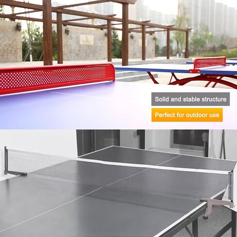 Table Tennis Net, Outdoor Indoor Ping Pong Net Metal Frame, Replacement Compact Training Countertop Separator for Home Game Practice, 60.3" Length in Kuwait