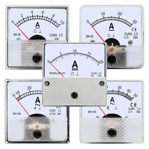 Milliampere Meter DC 1mA 2mA 3mA 5mA 10mA 30mA 50mA 100mA 300mA 500mA 1000mA DH Panel Size 50mm/80mm Direct Connection 1Pcs(DH-80 DC,1mA) in Saudi Arabia