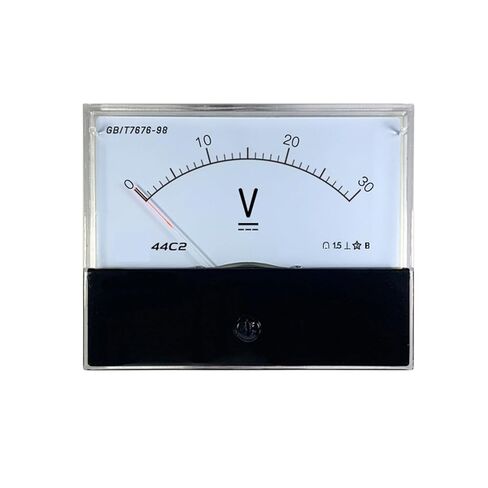 DC 200V-750V Voltmeter 44c2-v 260/250/300/450/500/600/750V Pointer Meter Tester 80 * 100mm 1Pcs(DC 750V) in Saudi Arabia