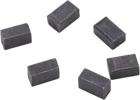 6Pcs Insert Blocks, 0.31x0.16in String Lock Blocks, Metal Electric Guitar Tremolo Bridge Saddle Clamp, Precision Lock Insert Block Bridge Saddle for Luthiers, Guitarists in Kuwait