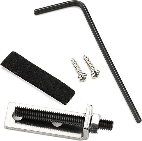 سدادة جسر معدنية من تريمولو مثبتة على شكل جسر جيتار كهربائي، قضيب دعم الآلات الموسيقية المعدنية، أجزاء جيتار، 3.46 × 1.0 × 0.07 سم، كما تظهر الصورة in Kuwait