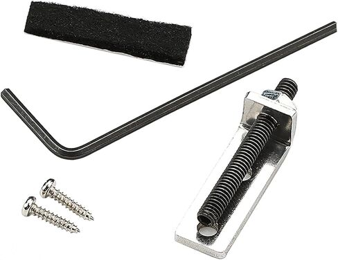 سدادة جسر معدنية من تريمولو مثبتة على شكل جسر جيتار كهربائي، قضيب دعم الآلات الموسيقية المعدنية، أجزاء جيتار، 3.46 × 1.0 × 0.07 سم، كما تظهر الصورة in Kuwait