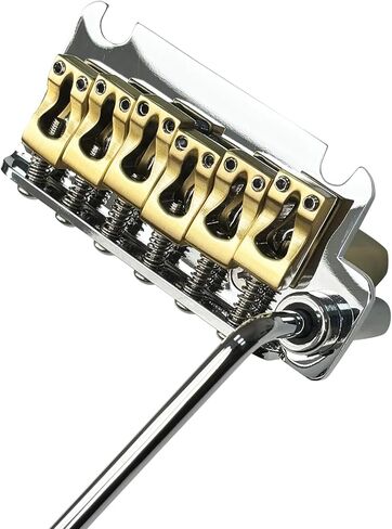 10.8mm Electric Guitar Bridge Chrome 2 Point tremolo bridge Brass Saddles Block Stainless Steel Plate Electric Guitar Bridge 6 String Start Stratocaster in Saudi Arabia