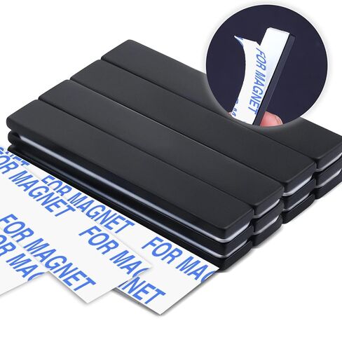مغناطيس النيوديميوم الصغير من MIKEDE، مغناطيسات أرضية نادرة مستطيلة للحرف اليدوية، شديدة التحمل للثلاجة، تخزين الأدوات، السبورة البيضاء، DIY، أسود، 60x10x3 مم، 50P in Kuwait