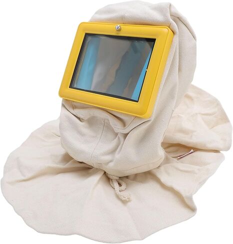 YWBL-WH Sandblaster Helmet, Double Layer Glass Protective Hood, Adjustable Airflow for Sandblasting and Spray Painting in Saudi Arabia