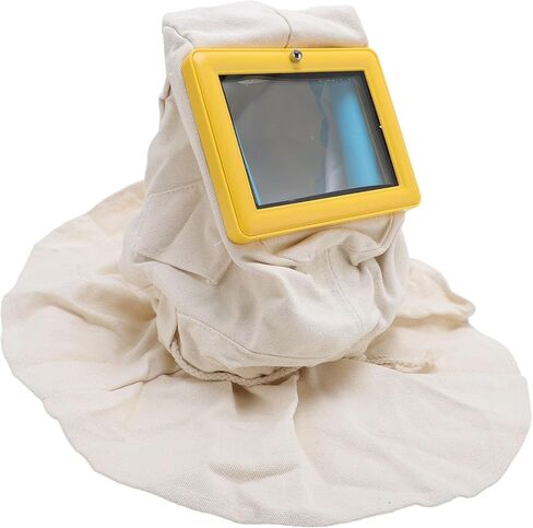YWBL-WH Sandblaster Helmet, Double Layer Glass Protective Hood, Adjustable Airflow for Sandblasting and Spray Painting in Saudi Arabia