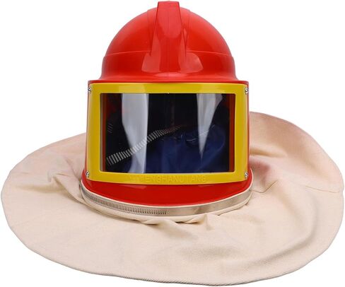 YWBL-WH Helmet with Shoulder Protector, ABS Material, Airflow Control, Enhanced Visibility, for Sandblasting and Harsh Construction Work in Saudi Arabia