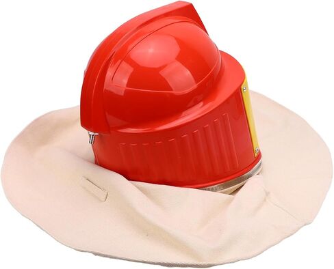 YWBL-WH Helmet with Shoulder Protector, ABS Material, Airflow Control, Enhanced Visibility, for Sandblasting and Harsh Construction Work in Saudi Arabia