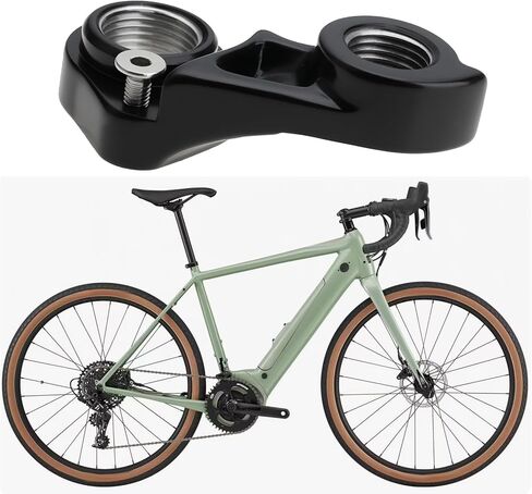 مجموعة واحدة من شماعات ترس الدراجة السوداء مع مسامير KP419 K33049 M12x1.0 متوافقة مع Cannondale Slate Synapse Topstone in Saudi Arabia