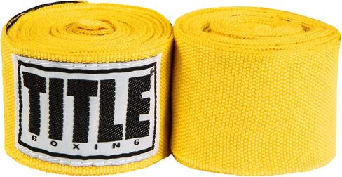 Title Boxing Mexican Style Hand Wraps (Single Pair) - Boxing Wraps, Hand Wraps for Boxing Gloves, Boxing Hand Wraps, Hand Wraps, Boxing Wraps for Men, Kickboxing Equipment, Wrist Wraps Boxing in Kuwait