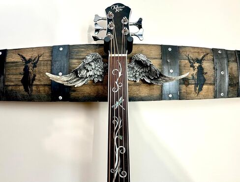 Memorial/Remembrance Instrument display Angelic design guitar holder. in Saudi Arabia
