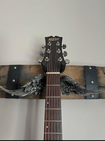 Memorial/Remembrance Instrument display Angelic design guitar holder. in Saudi Arabia
