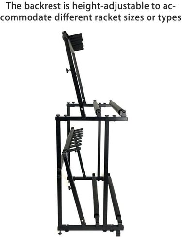 2-Tier Tennis Racquet Storage Rack, Tennis Racket Holder, Height Adjustable, Floor Standing Large Storage Rack for Tennis Racket/Badminton Racquet/Violins/Guitars in Saudi Arabia