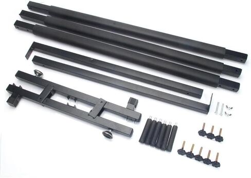 حامل جيتار قابل للطي مكون من 5 أوتار - حامل جيتار أسود عالي التحمل للقيثارات الصوتية والكهربائية والباس - حامل عرض في الاستوديو والمنزل مع حشوة مضادة للانزلاق in Kuwait