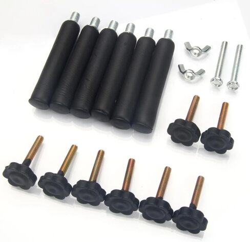 حامل جيتار قابل للطي مكون من 5 أوتار - حامل جيتار أسود عالي التحمل للقيثارات الصوتية والكهربائية والباس - حامل عرض في الاستوديو والمنزل مع حشوة مضادة للانزلاق in Kuwait