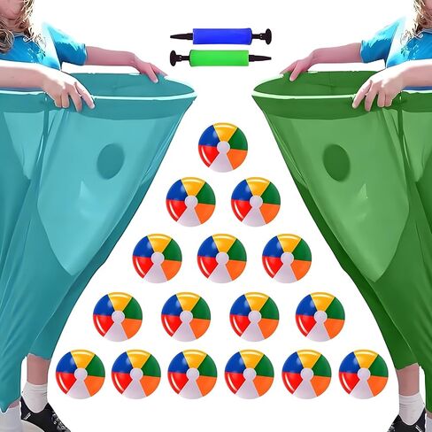 قطعتان من لعبة Granny Pants Yard، لعبة Granny Pants في الهواء الطلق مع 16 كرة نطاطة بستة ألوان و2 مضخة هواء، مجموعة ألعاب ميدانية لحفلات لم شمل العائلة in Kuwait