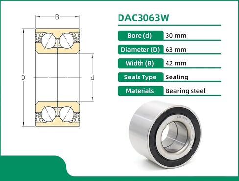 DAC3063W 30X63X42 DAC30630042 DAC3063W-1 9036930044 574790 DAC3063W-1CS44 محور العجلة الخلفية in Saudi Arabia
