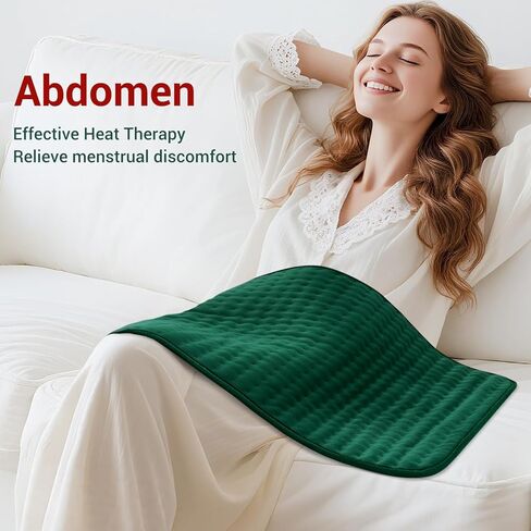 XXXL Heating Pad for Back, Birthday Mother’s Day Gifts for Mom Women Dad Men, Extra Large Heating Pads for Period Cramps Shoulder Neck Legs Knee Joint Pain Relief, 17"x33" King Size Heat Pad, Auto Off in Saudi Arabia