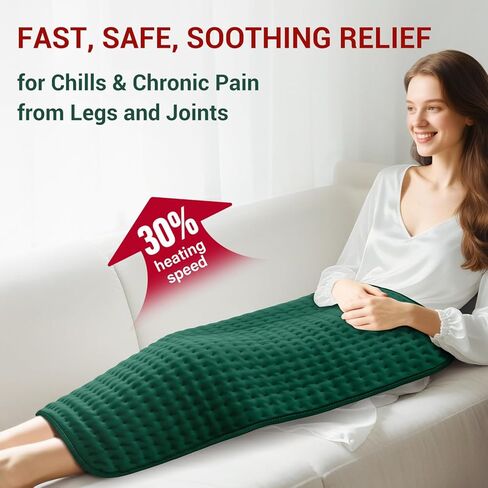 XXXL Heating Pad for Back, Birthday Mother’s Day Gifts for Mom Women Dad Men, Extra Large Heating Pads for Period Cramps Shoulder Neck Legs Knee Joint Pain Relief, 17"x33" King Size Heat Pad, Auto Off in Saudi Arabia