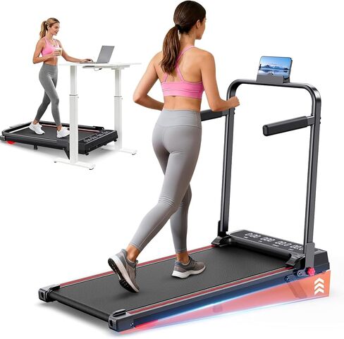 Walking Pad Treadmill for Home Small, 3-in-1 Walking Pad with Handle Bar, 9% Incline Under Desk Treadmill with 300lbs Capacity in Saudi Arabia