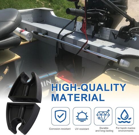 مشبك تخزين ضوء عمود القارب يحمل بشكل موثوق أعمدة إضاءة 3/4 بوصة، دعامة تخزين قضيب مرساة القارب مناسبة لتخزين القطب 7571L7 من Attwood، حامل مشبك بحري لأعمدة الإضاءة الصارمة والملاحة - 4 عبوات in Kuwait