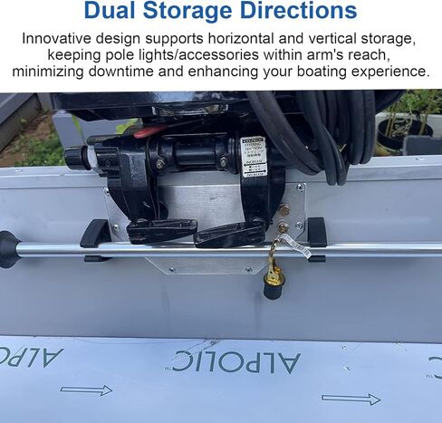 مشبك تخزين ضوء عمود القارب يحمل بشكل موثوق أعمدة إضاءة 3/4 بوصة، دعامة تخزين قضيب مرساة القارب مناسبة لتخزين القطب 7571L7 من Attwood، حامل مشبك بحري لأعمدة الإضاءة الصارمة والملاحة - 4 عبوات in Kuwait