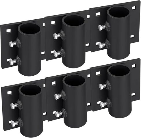 folosem Dock Brackets Hardware,Floating Dock Posts Hardware Holder Sleeve for Pipe Pole Stationary Galvanized 5×5",with Adjustable Mounting Screws in Saudi Arabia