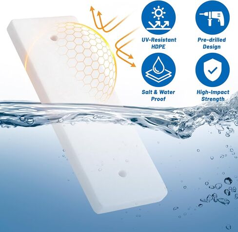 لوحة تركيب محول الطاقة مع براغي، مجموعة أدوات لوحة تركيب محول الطاقة المقاومة للأشعة فوق البنفسجية، وسادة عرضية للقارب من الدرجة البحرية لمكتشف الأسماك والسونار 12 بوصة × 3.5 بوصة × 0.75 بوصة in Kuwait