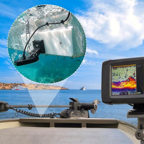 لوحة تركيب محول الطاقة مع براغي، مجموعة أدوات لوحة تركيب محول الطاقة المقاومة للأشعة فوق البنفسجية، وسادة عرضية للقارب من الدرجة البحرية لمكتشف الأسماك والسونار 12 بوصة × 3.5 بوصة × 0.75 بوصة in Kuwait