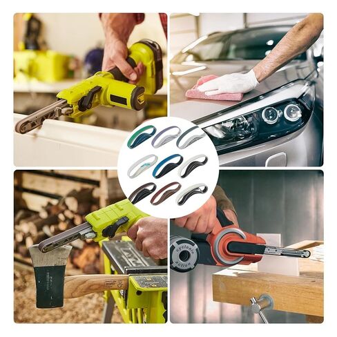 36PCS 13x457mm Sanding Belts 80-5000 Grits Belt Sander Sandpapers Abrasive for Grinding Metal Wood Rust Removal in Kuwait