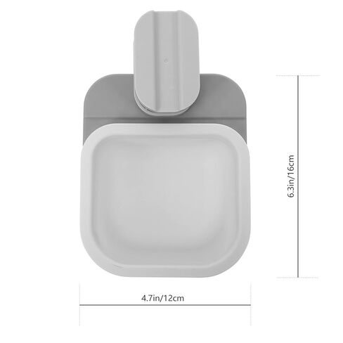 VOSAREA Mini Desk Trash Can: Small Garbage Bin for Desktop — Tiny Waste Basket & Tabletop Trashcan Bin for Office & Kitchen Countertop Decor (White Grey) in Saudi Arabia