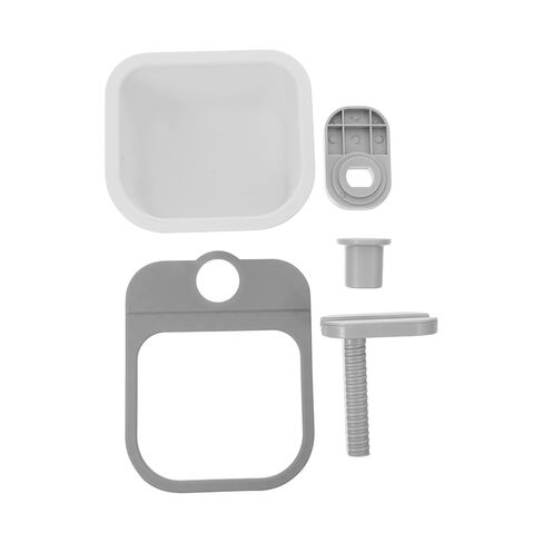 VOSAREA Mini Desk Trash Can: Small Garbage Bin for Desktop — Tiny Waste Basket & Tabletop Trashcan Bin for Office & Kitchen Countertop Decor (White Grey) in Saudi Arabia