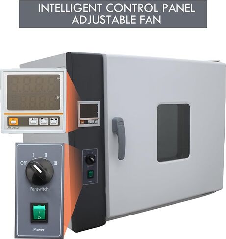 INTBUYING 220V Digital Forced Air Convection Drying Oven Heat Industrial Lab Temperature Control Adjustable Fan Speed (17.3X21.6X21.6inch Chamber) in Saudi Arabia