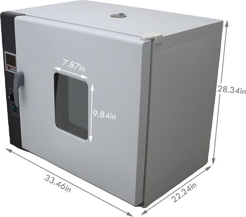 INTBUYING 220V Digital Forced Air Convection Drying Oven Heat Industrial Lab Temperature Control Adjustable Fan Speed (17.3X21.6X21.6inch Chamber) in Saudi Arabia